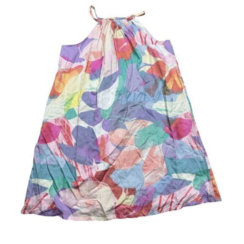 NWT GAP Kids Girls XL Multicolor Floral Halter Knee Length Dress‎ Sleeveless